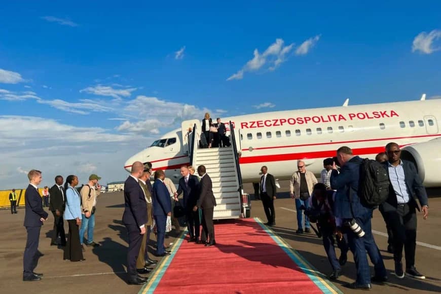 Poland President Andrzej Duda visits Rwanda