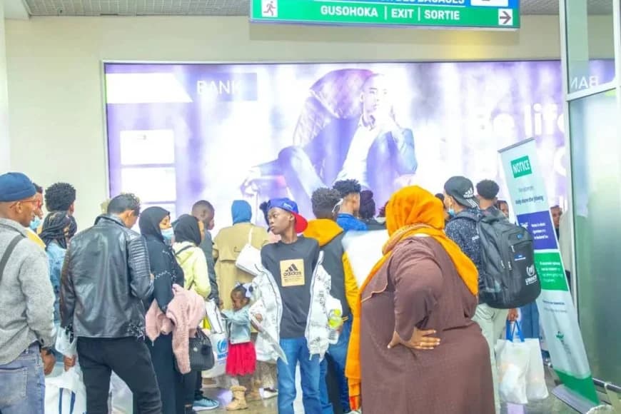 Rwanda welcomed the 17th group of 91 asylum seekers from Libya
