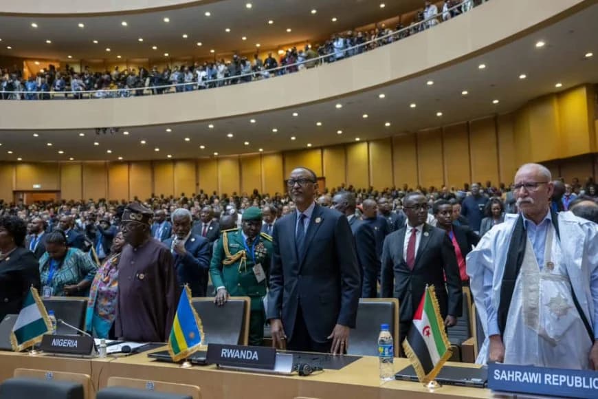 President Kagame joined African leaders for the Opening Ceremony of the 37th AU Summit