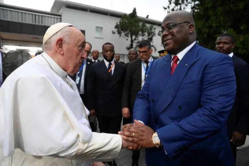 Pope Francis joins the Bishops to pray for Eastern DR Congo