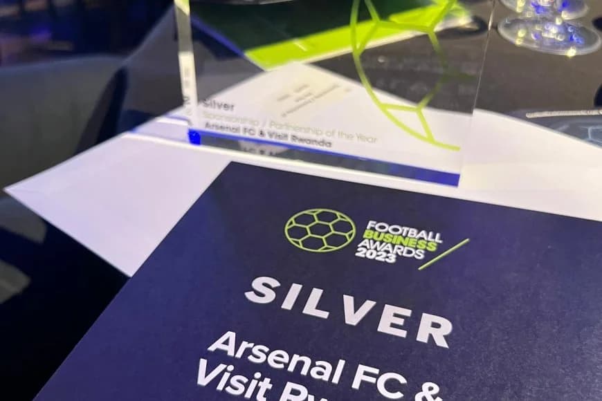 Visit Rwanda na Arsenal bahawe igihembo mu birori bya Football Business Awards 2023