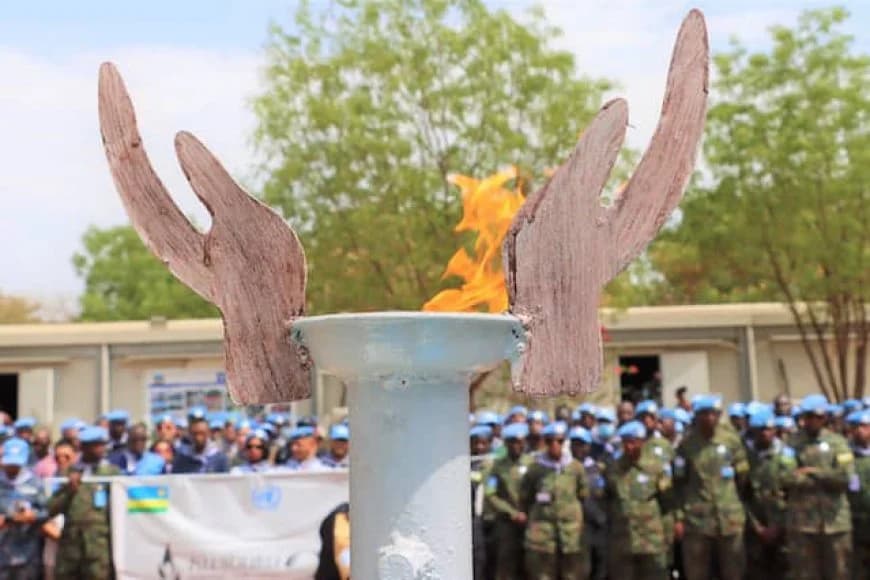 Rwandan Peacekeepers Commemorate the 1994 Genocide against the Tutsi