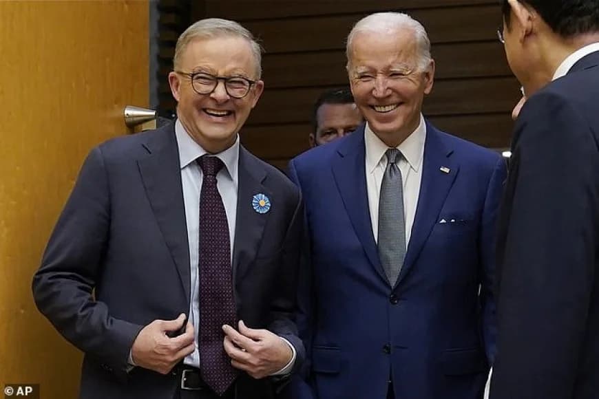 Mu ruzinduko rw'amateka , ku nshuro ya mbere Perezida Biden ategerejwe muri Australia