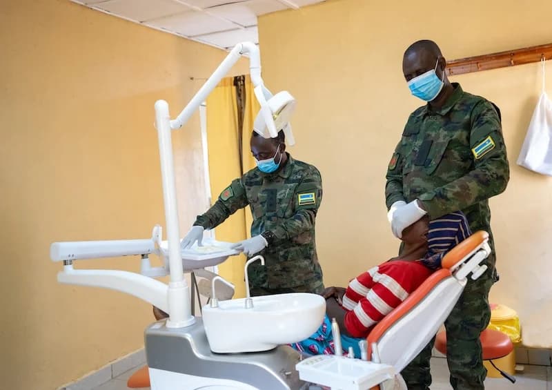 Ruhango, Nyamasheke citizens treated by RDF medical personnel