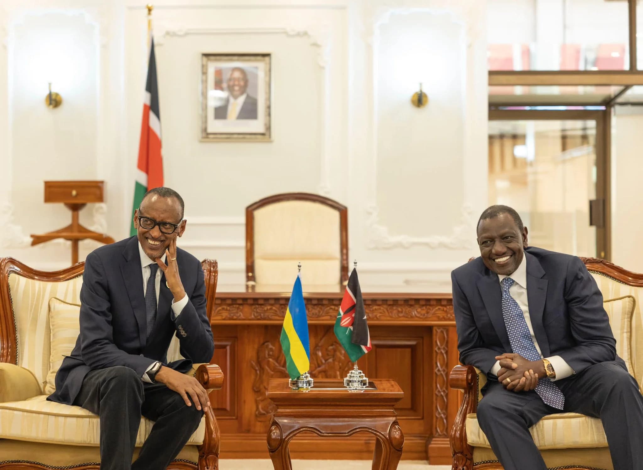 President Kagame meets Ruto, Discuss bilateral ties