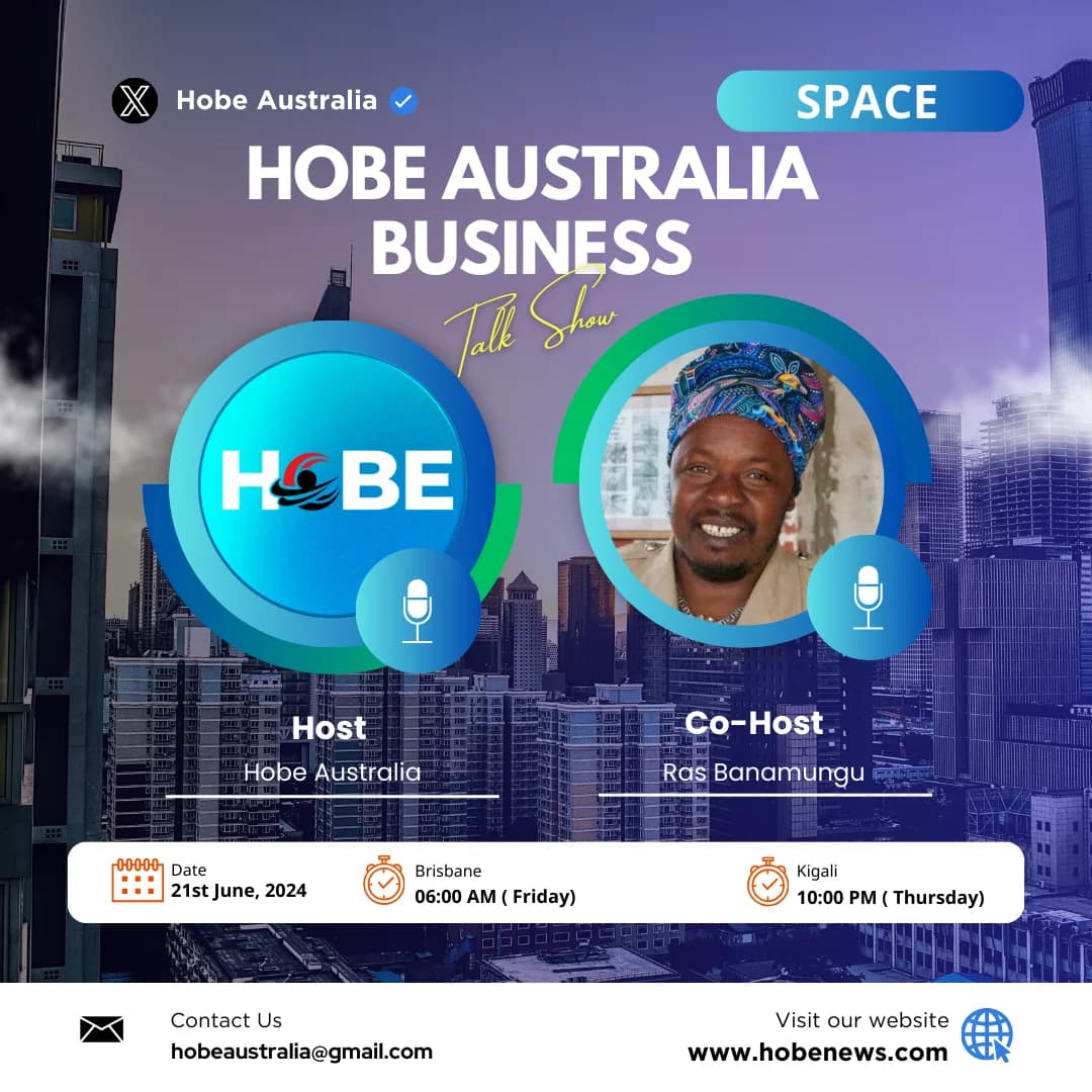 Join Hobe Australia's Business Talk Show on Twitter Spaces: Empowering Entrepreneurs and Communities