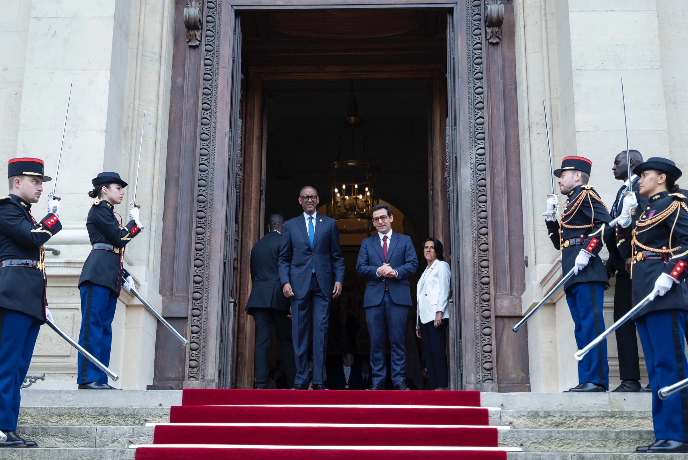 President Kagame Arrives in Paris for the Global Forum for Vaccine Sovereignty and Innovation