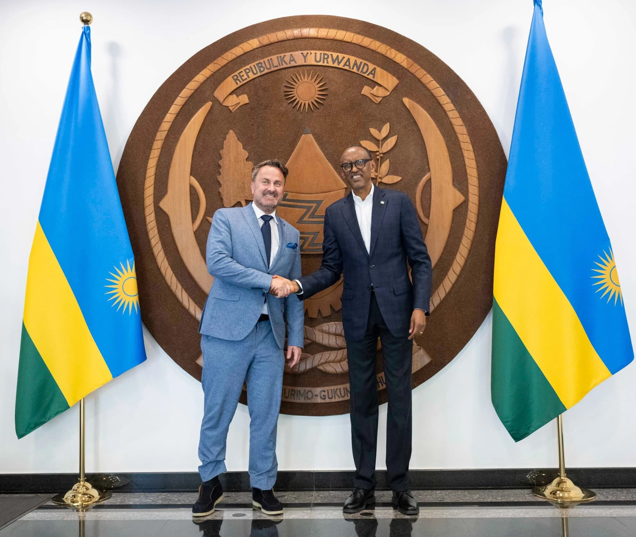 President Kagame receives Xavier Bettel