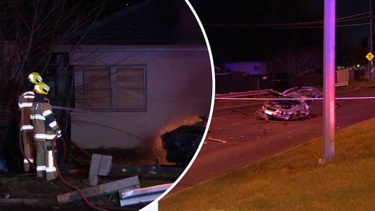 Teenager Fighting for Life After Fiery Crash in Melbourne