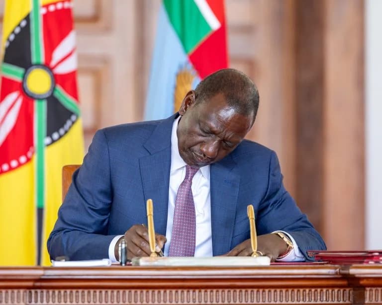 Kenyan President William Ruto Signs Supplementary Appropriation Bill to Bolster Key Sectors