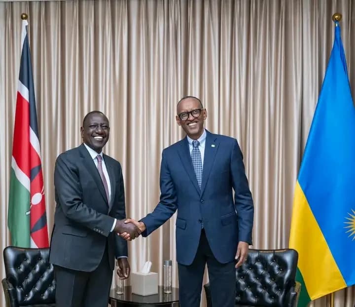 President Kagame Meets President Ramkalawan of Seychelles, Kenya's Ruto