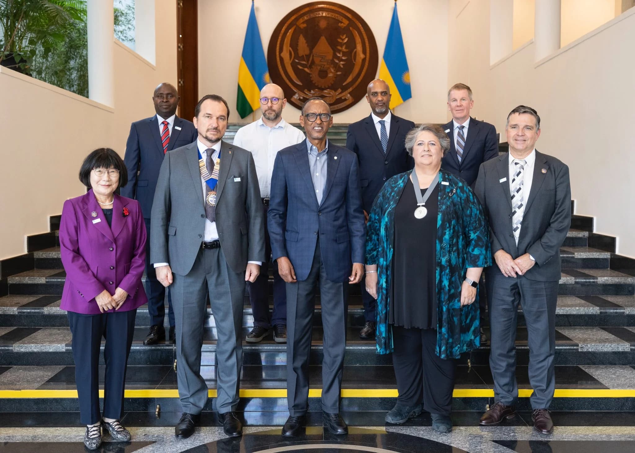 President Kagame receives a delegation from International Association of Forensic Sciences