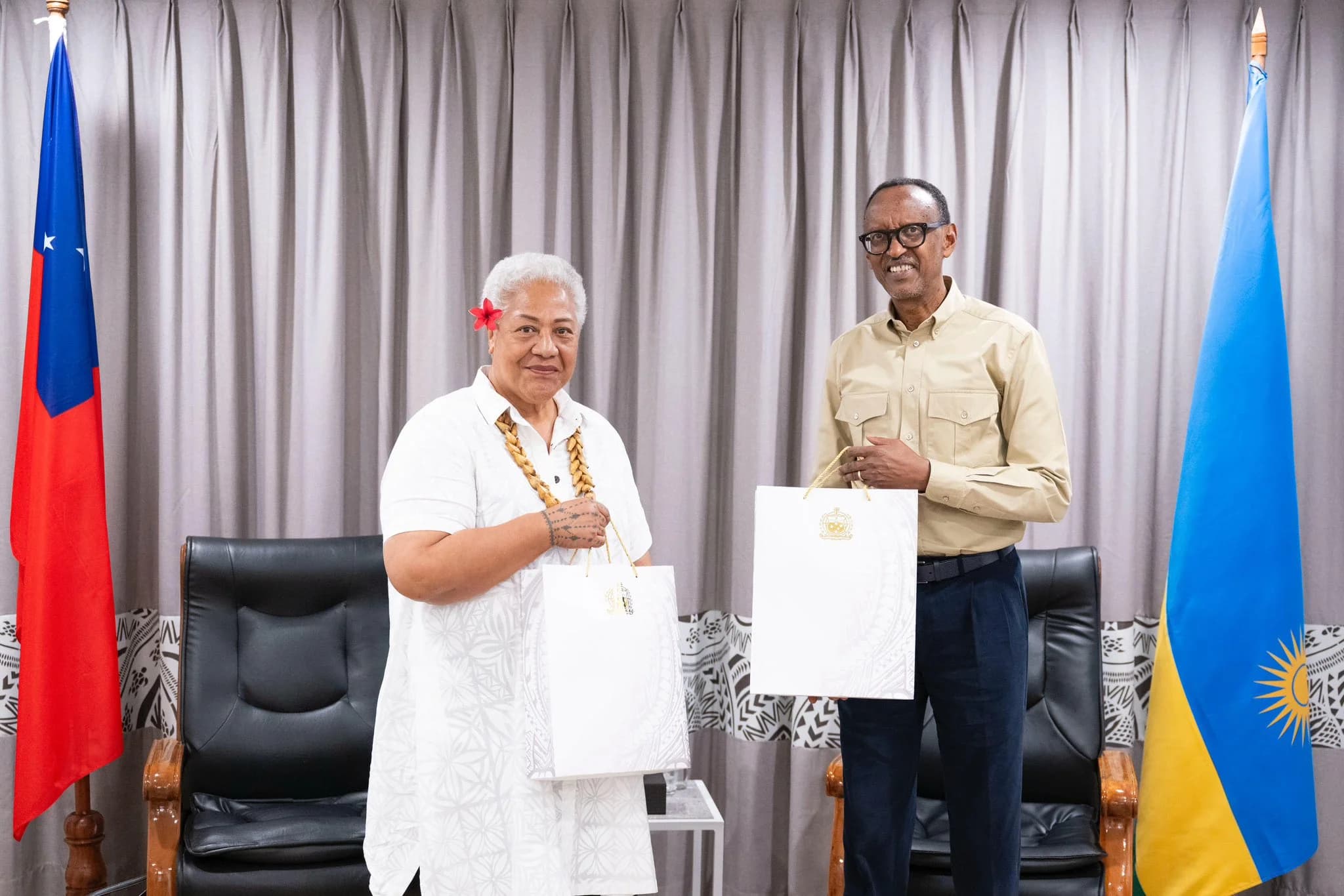 President Kagame Wishes Success Prime Minister Mata’afa in her Role as Chair in Office of Commonwealth