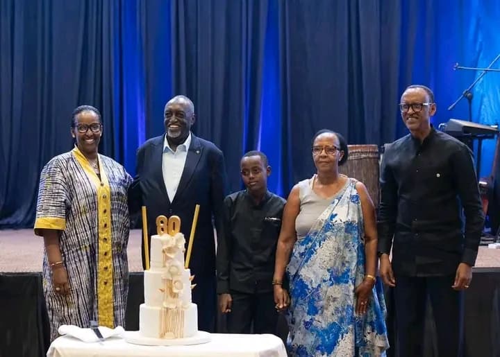 President Kagame and First Lady Join Celebrations for Hon. Tito Rutaremara's 80th Birthday