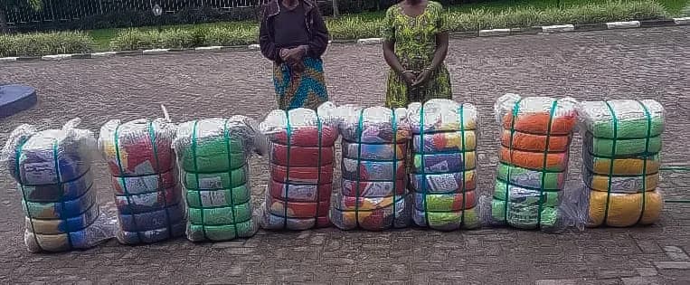 Two Arrested with eight bales of smuggled second-hand clothes