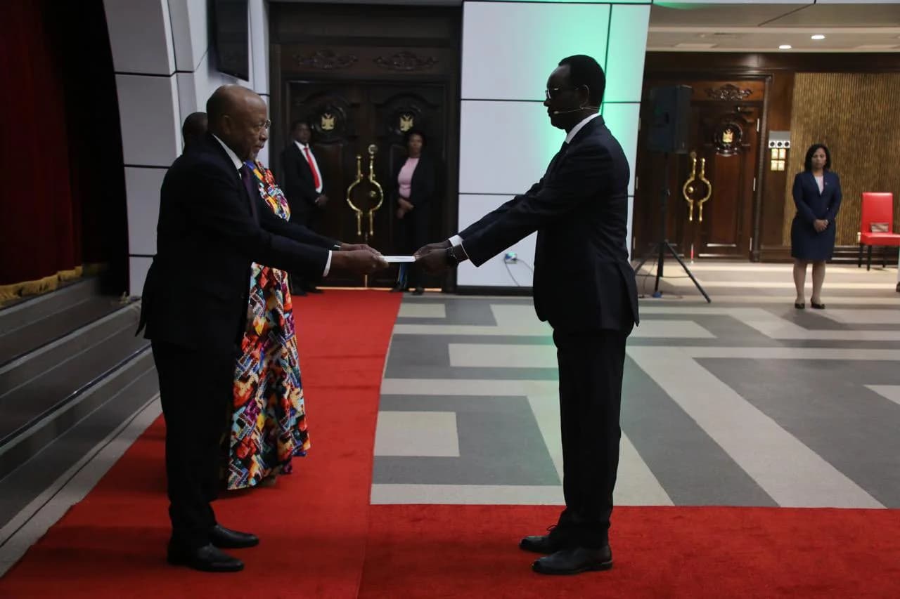 High Commissioner Hategeka Presents Credentials to Namibia’s President