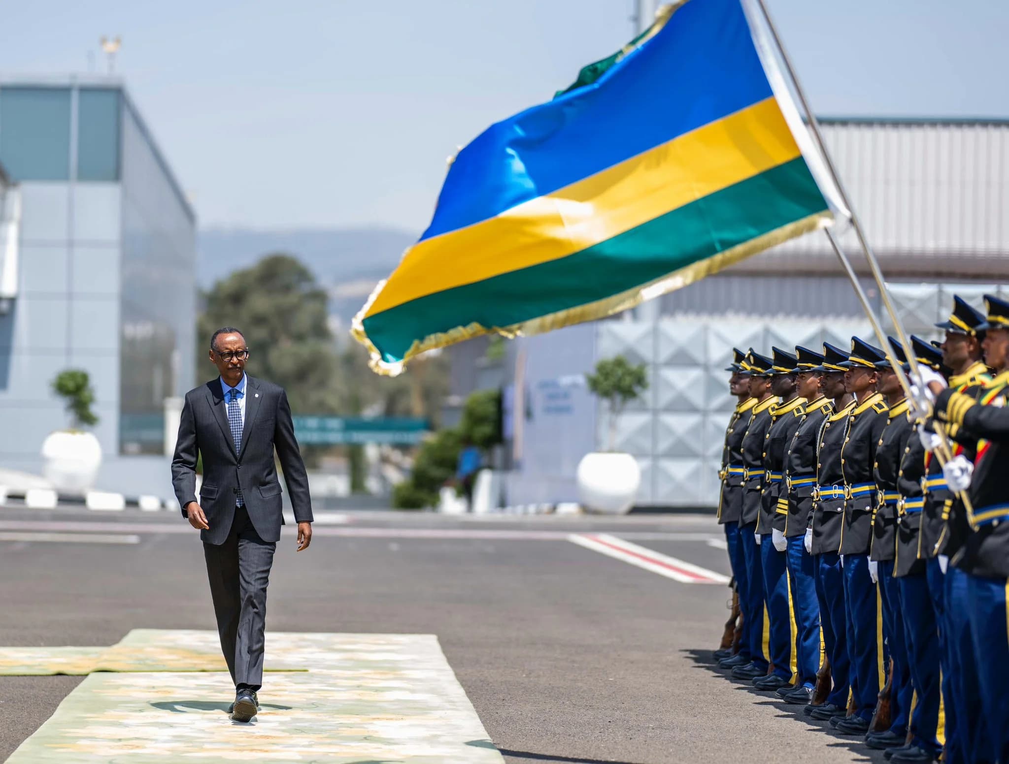 President Kagame Arrives in Addis Ababa