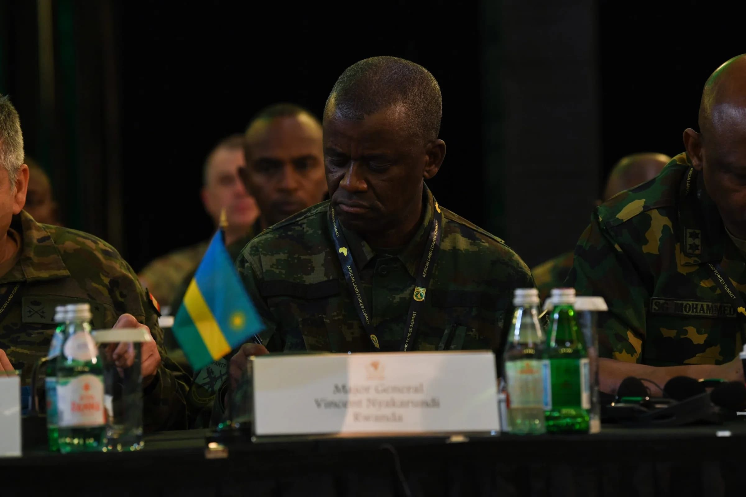 Maj Gen Nyakarundi  in Ghana for African Land Forces Summit