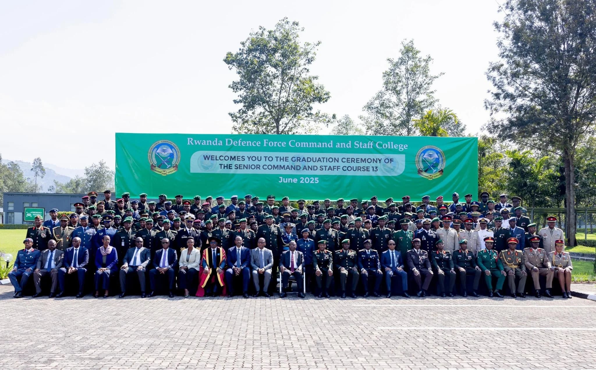 108 senior officers graduate from RDF Command and Staff College