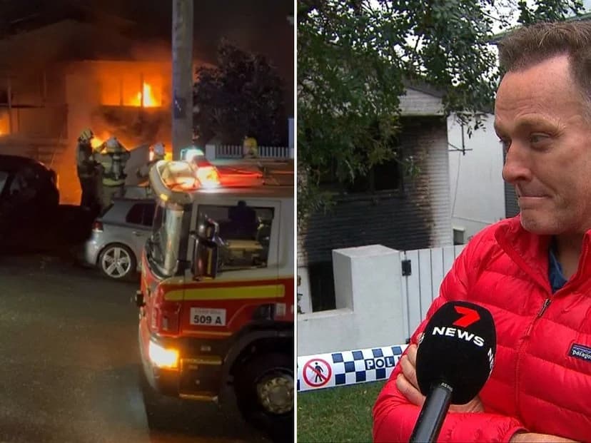 Former Big Brother Australia Voice Mike Goldman and Family Escape Brisbane House Fire