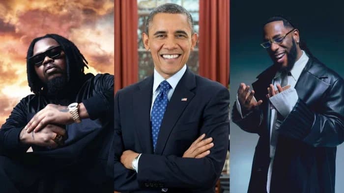 Obama Names Burna Boy and Olamide Among His Top Songs of 2025