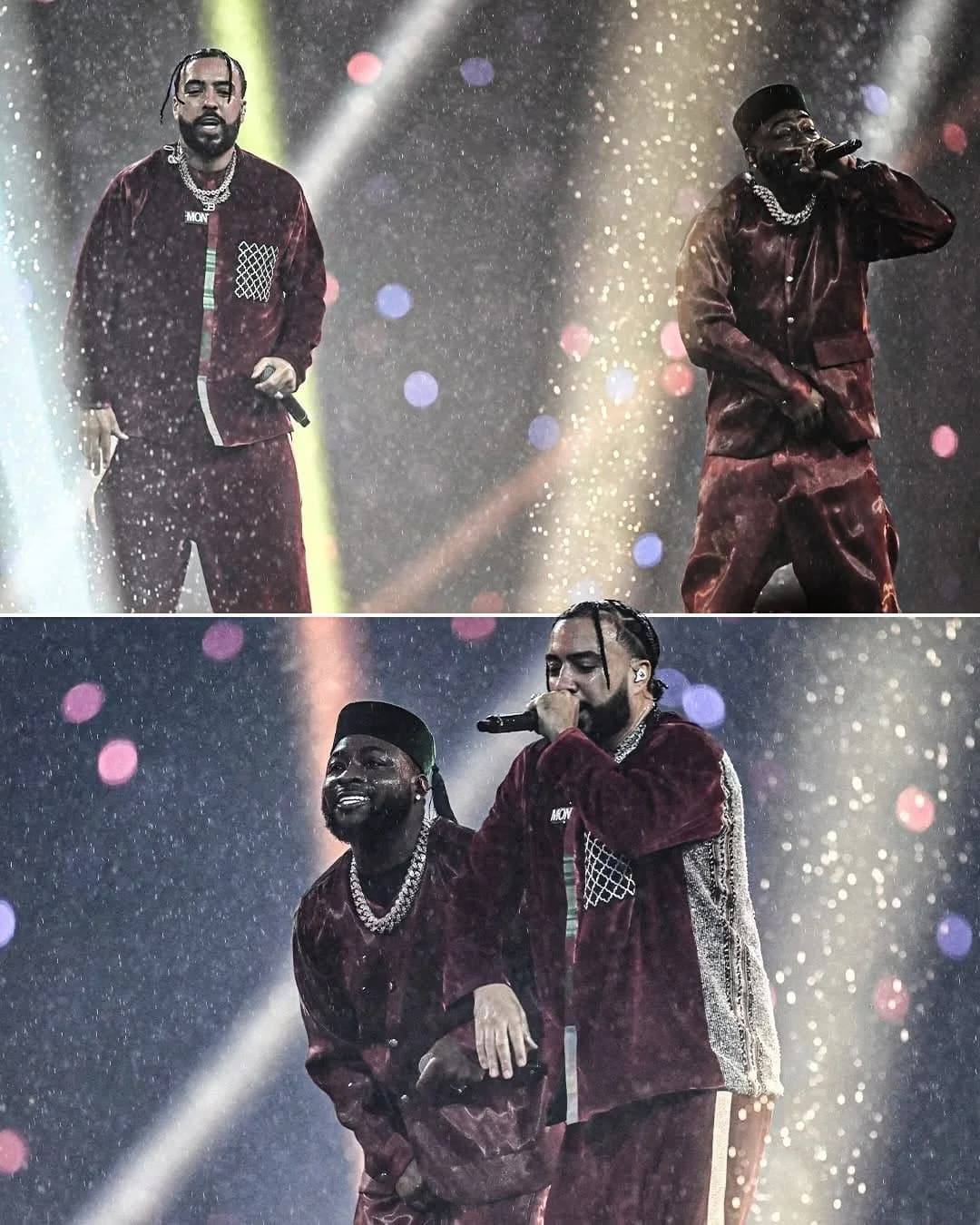 Video : Davido and French Montana Light Up AFCON Opening Ceremony in Morocco