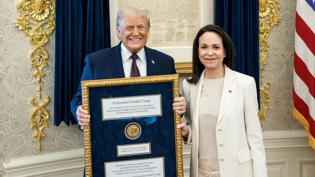 Why did Machado Hand her Nobel Peace Prize Medal to Donald Trump?