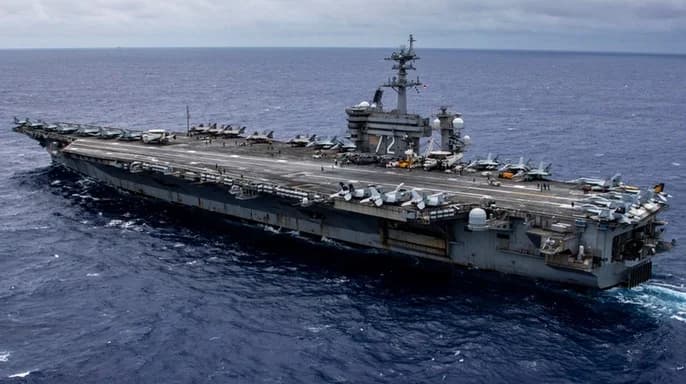 U.S. downs Iranian drone near aircraft carrier in Arabian Sea standoff