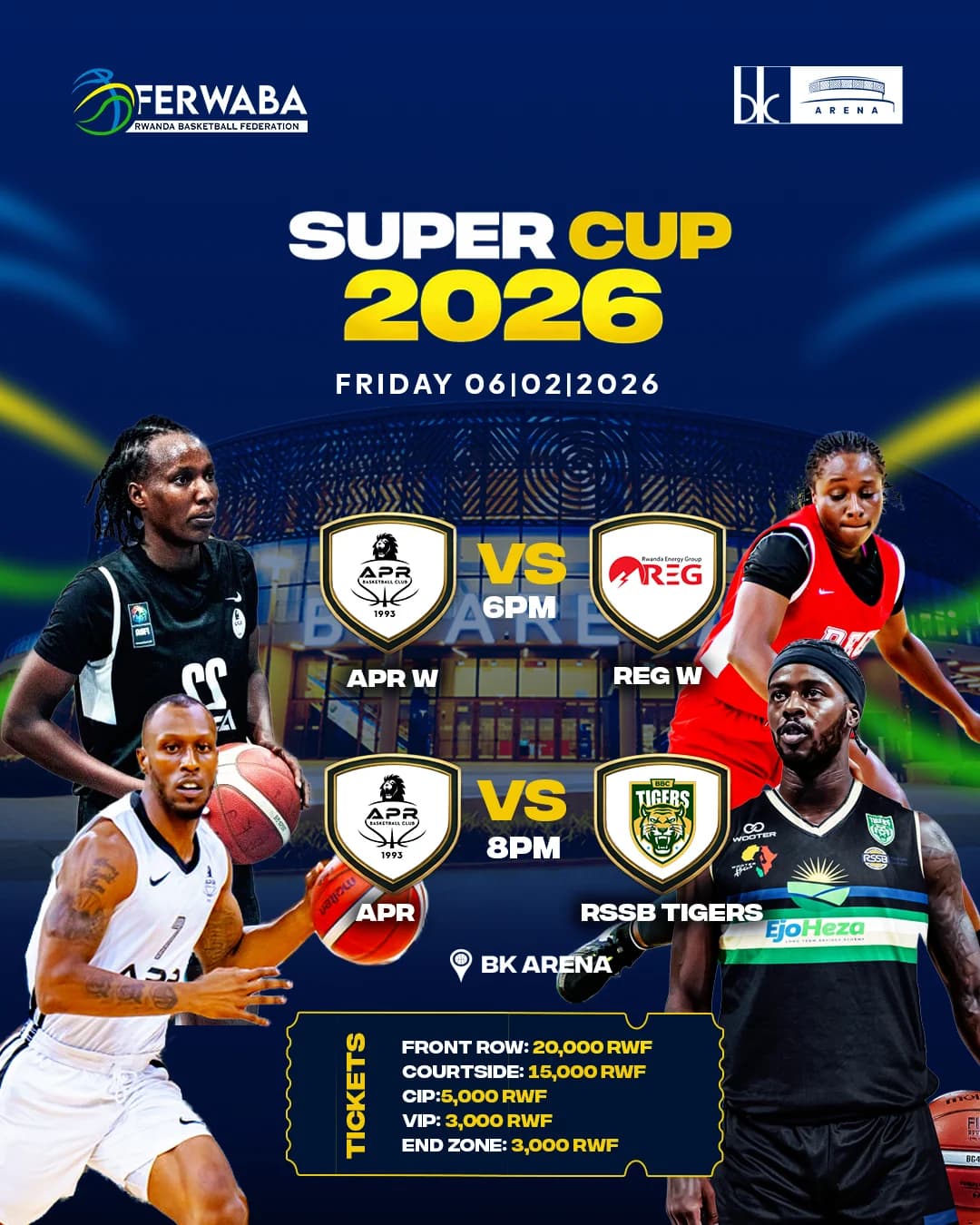 Rwanda’s basketball season curtain raiser returns with blockbuster double-header at BK Arena