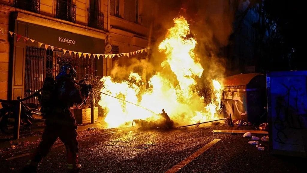 More than 1,300 people have been arrested following mass protests across France over the cost of living and poor school conditions. Clashes erupted in several cities as police deployed tear gas and water cannon to disperse crowds.