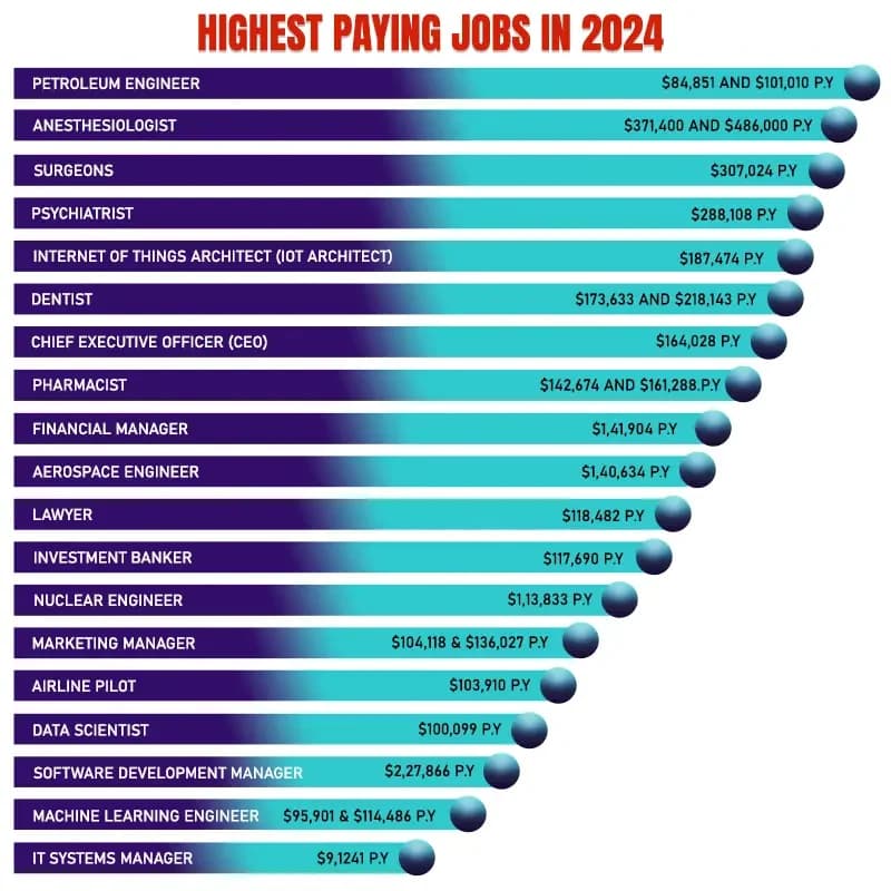 The World’s Highest-Paying Jobs: Careers That Impress with Incredible Salaries