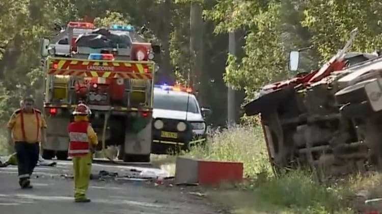 Six Firefighters Hospitalized After Truck Rollover on NSW Mid North Coast